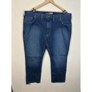 Men's Denim Blue Jeans Relaxed Fit Carhartt Size 44x30
